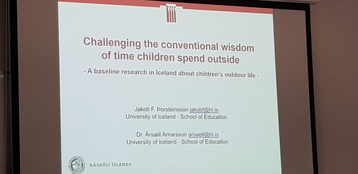 jtneill's tweet photo. In a large, national Icelandic study, Jakob Thorsteinsson finds no relationship between amount of time spent online and amount of time spent outside - blowing the myth that enagaing online is some kind of outdoor anti-christ/boogie man, to the chagrin of some #IOERC8 https://t.co/rcgvDIdBtE