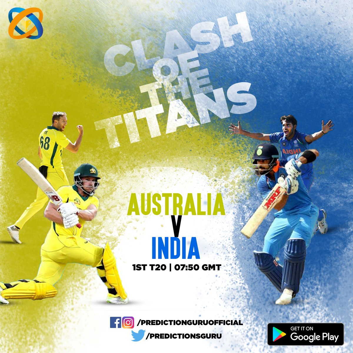 PredictionsGuru's tweet photo. Are you ready for today's high voltage encounter between India 🇮🇳 &amp; Australia🇦🇺, What's your pick for today?

💯Know 'Expert Tips', Predict &amp; Win  ⬇️
📱Download app ➜ https://t.co/0TcqyvOkbd 🏏
.
.
#AUSvIND #AusvIndOnSonyTen3 #WednesdayWisdom #EidMiladUnNabi https://t.co/t8bAD3Ckdi