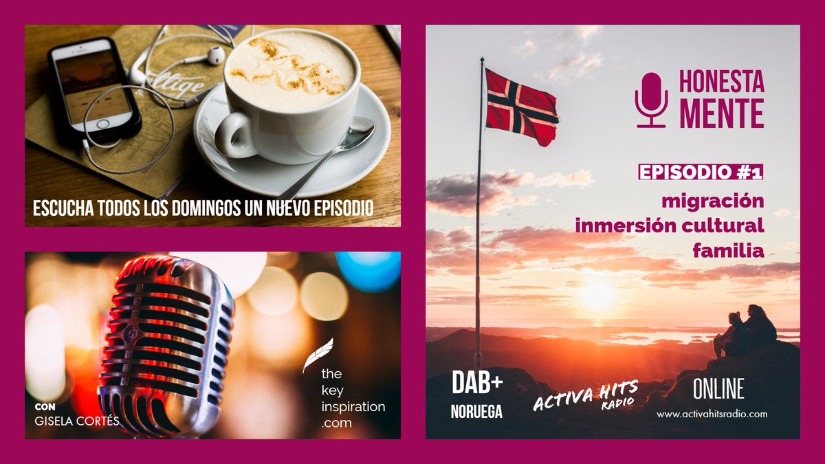 keyinspiration_'s tweet photo. 🎙️HONESTAMENTE 🇧🇻NORUEGA Ep#01 ➡️ Entrevista a la psicóloga Ma. de los Ángeles Álvarez Laso, quien cuenta con amplia experiencia en el acompañamiento a las familias en el proceso de adaptación, inserción cultual y aprendizaje de lenguas https://t.co/q2fvA9nlea 🎧 @RedGlobalMX https://t.co/82yO4dqNcj