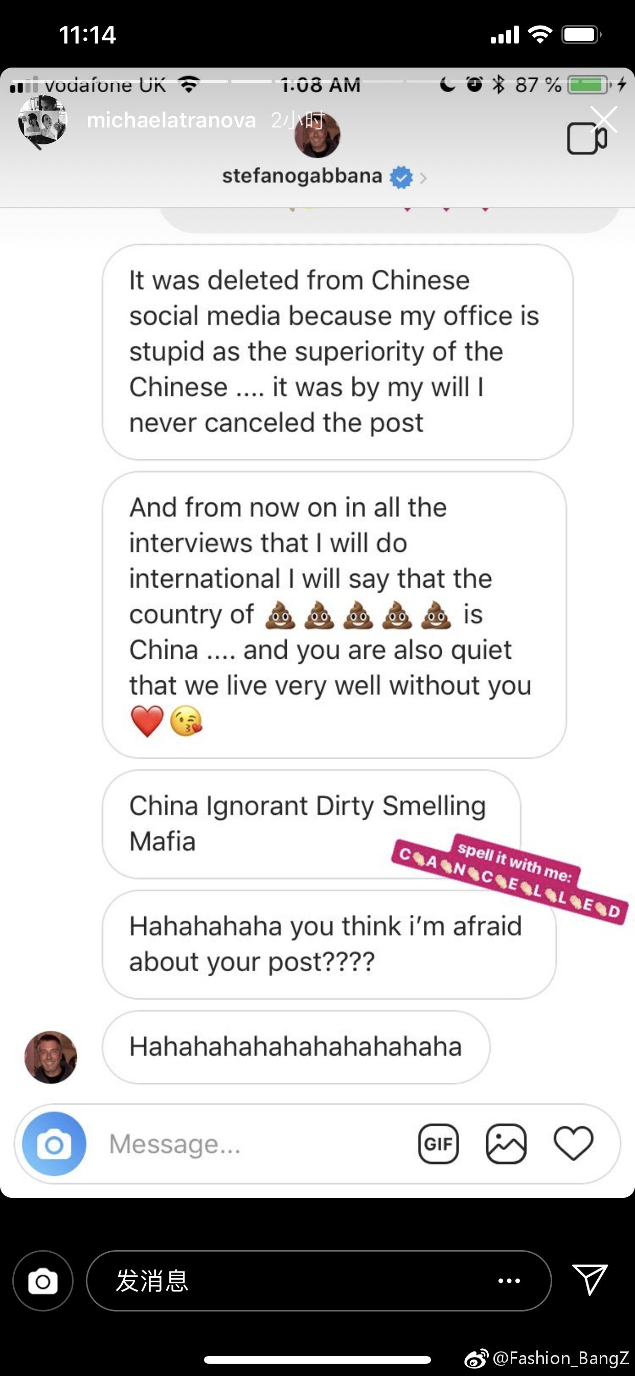 Instagram stefano cheap gabbana