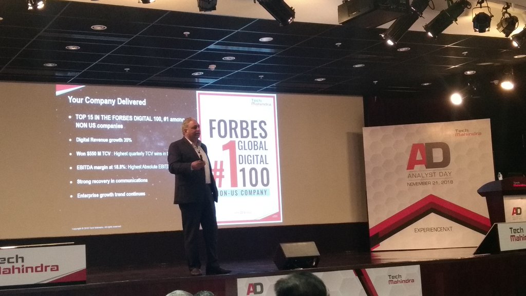 vrindapisharody's tweet image. External Recognitions are a validation of our Run-Change-Grow strategy having worked..

Leveraging acquisition synergies and focusing on operating metrics were key focus areas last year says @tech_mahindra CEO @C_P_Gurnani launching the Financial #AnalystDay in #TechMPune