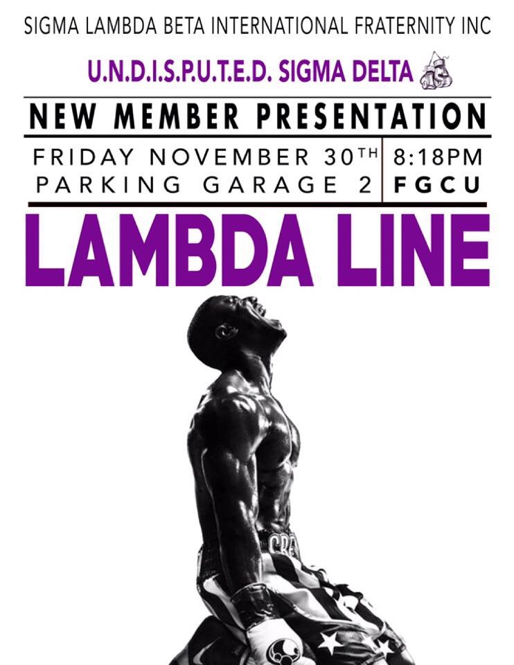 fgcubetas's tweet photo. Hard work and effort pay off. The moment has come. Watch what happens on 11.30.18! #SigmaLambdaBeta #ΣΛΒ #SLB #SigmaDeltaMade #UNDISPUTΣΔ #GulfCoastBetas #FGCU #FGCU18 #FGCU19 #FGCU20 #FGCU21 #FGCU22 #FloridaGulfCoastUniversity #SoufEast https://t.co/VZ5J4OQVjK