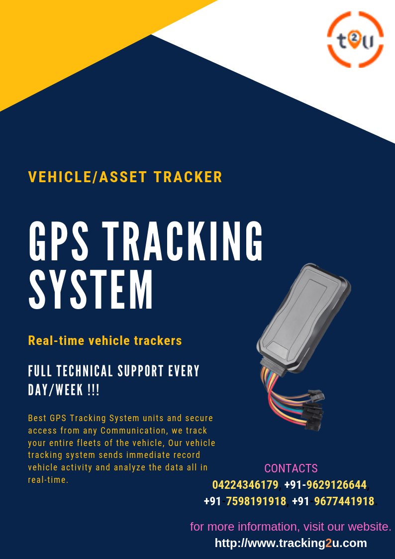Tracking2u1's tweet photo. Track your entire fleets of the vehicle activity
PH: 04224346179
Call us
+91-9629126644
information
https://t.co/4UscMIxgoo
#vehicletrackingsystem #Gpstrackingsystem #Gpsvehicletrackingsystem #vehicletracker #2Point0
#SeethakaathiTrailer
#VijaySethupathi25
#Neeya2
#InnoruRoundu https://t.co/ImU5sP5Cjx