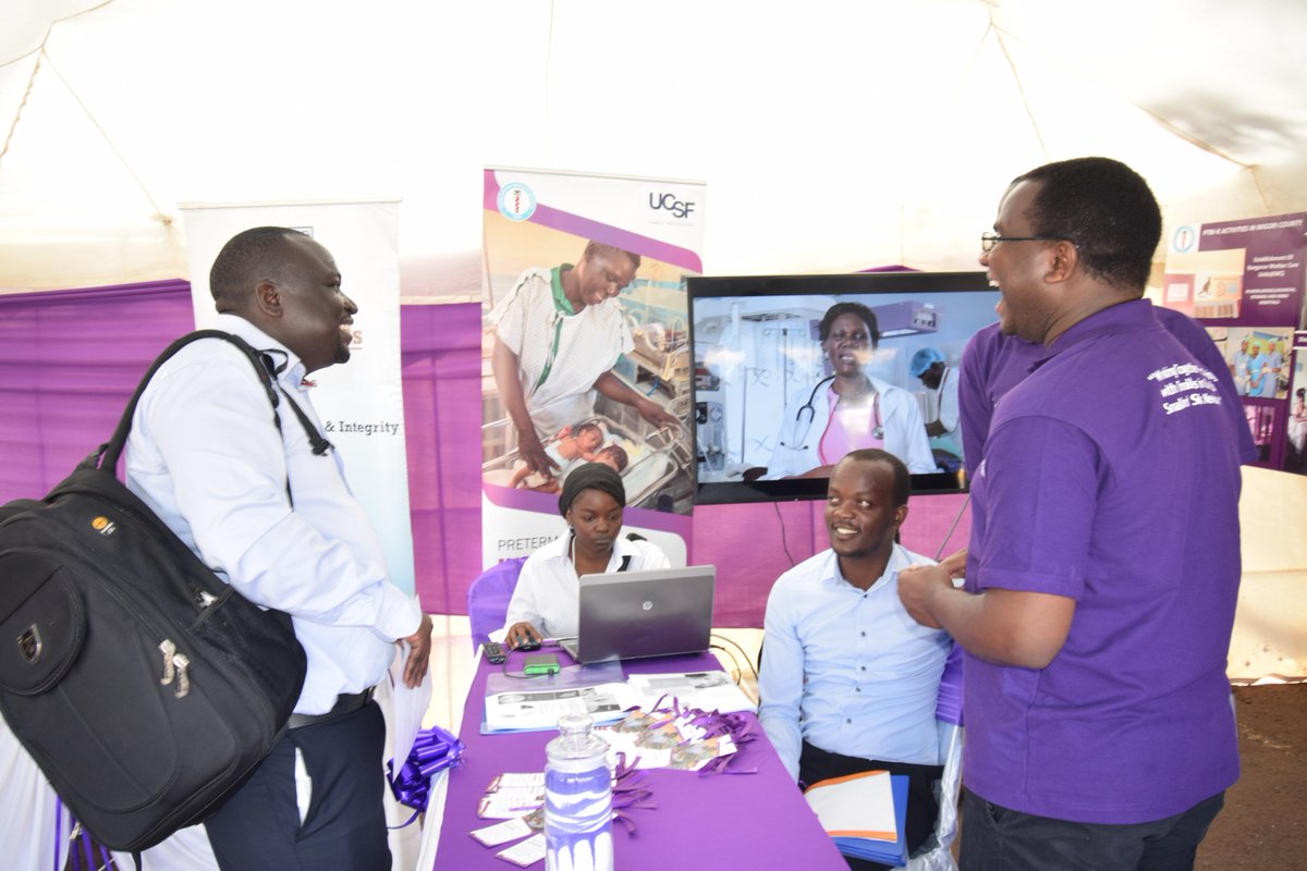 PTBiKenya's tweet photo. Senior @PTBiKenya Officials engage visitors to the PTBi Stand on matters of preterm birth initiative at the Kenyatta National Hospital grounds.

#KangarooMotherCare
#BornTooSoon https://t.co/vdU7oi2bx0