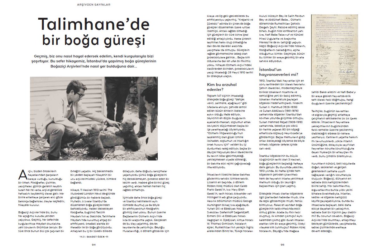 Devlet Arşivleri ile Boğaziçi Arşivleri’nin yolları kesişirse… Sevgili Saadet Özen BÜMED için yazdı: "Talimhane’de bir Boğa Güreşi" <a href="/zen_saadet/">saadet özen</a> <a href="/bumedofficial/">BÜMED</a>  <a href="/UniBogazici/">Boğaziçi Üni.</a>