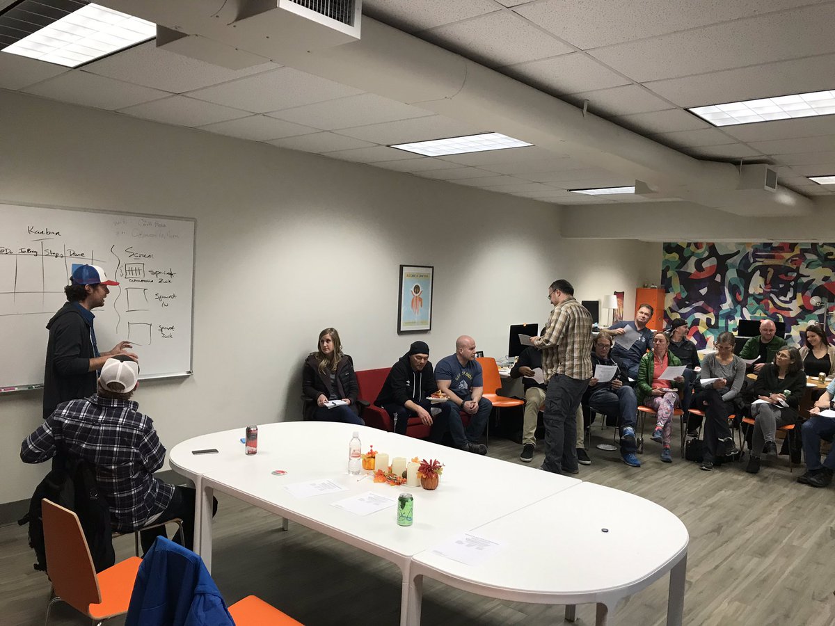 Great meetup panel discussion tonight at <a href="/C2Mbeta/">C2M Beta</a> on Agile methods at Missoula software shops. Great to hear from <a href="/onXHunt/">onXmaps</a> <a href="/submittable/">JUAN DORAME </a> and <a href="/Workiva/">Workiva</a> leads on advice and stories. #missoula  #missoulatech