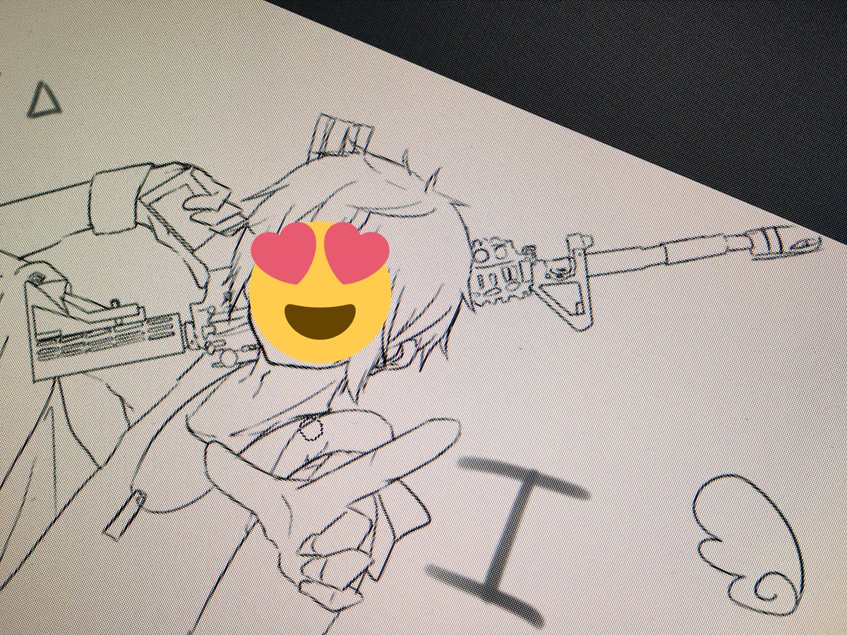銃をこんなに真剣に描いたのは初めてだよ…あとはそさんだけだよ… 