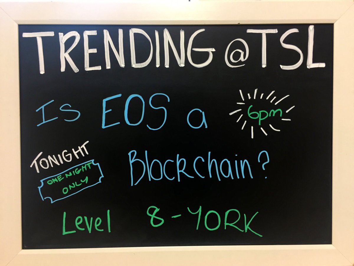 nonfungibleab's tweet photo. 🔥 Nearly time to debate: Is EOS a blockchain?
#blockchainsyd #meetup #blockchain #EOS https://t.co/tA44UrP7k2