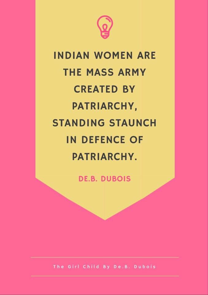 No matter who they are - Privileged or under privileged!
Facing Harassment self or silently watching it- Many women have failed other women on many occasions!
Let’s rise up from the coffins and Voice out, support, Stand together against Patriarchy. 

#patriarchy #Women #Feminism