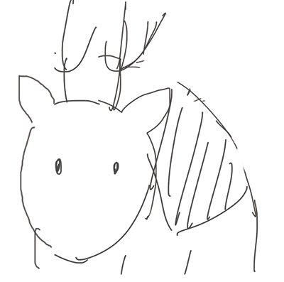 数年前、仕事で(真面目に)描いたトナカイのラフです😐動物難しい… 