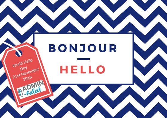 hayleyrelief's tweet image. Be sure to say hello to everyone you see today! #WorldHelloDay #AdminRelief