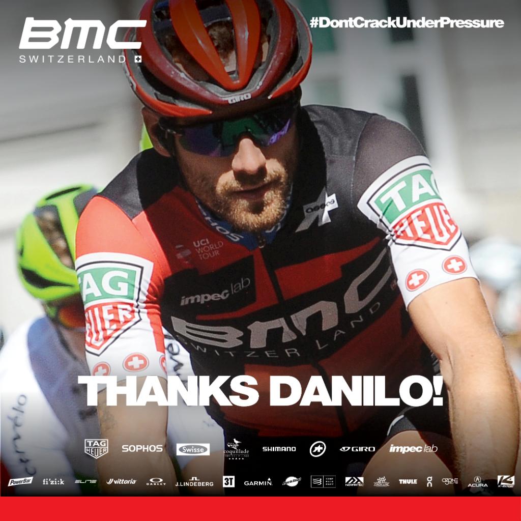 LottoIntermarch's tweet photo. Like @BrentBookwalter, @danilowyss85 is wrapping up his time with @BMCProTeam after 11 years in the red and black jersey! Since joining the team in 2008, Danilo has been a dedicated teammate and a valuable member of the @BMCProTeam family.

Wishing you all the best, Danilo! https://t.co/okiDi3u8ay