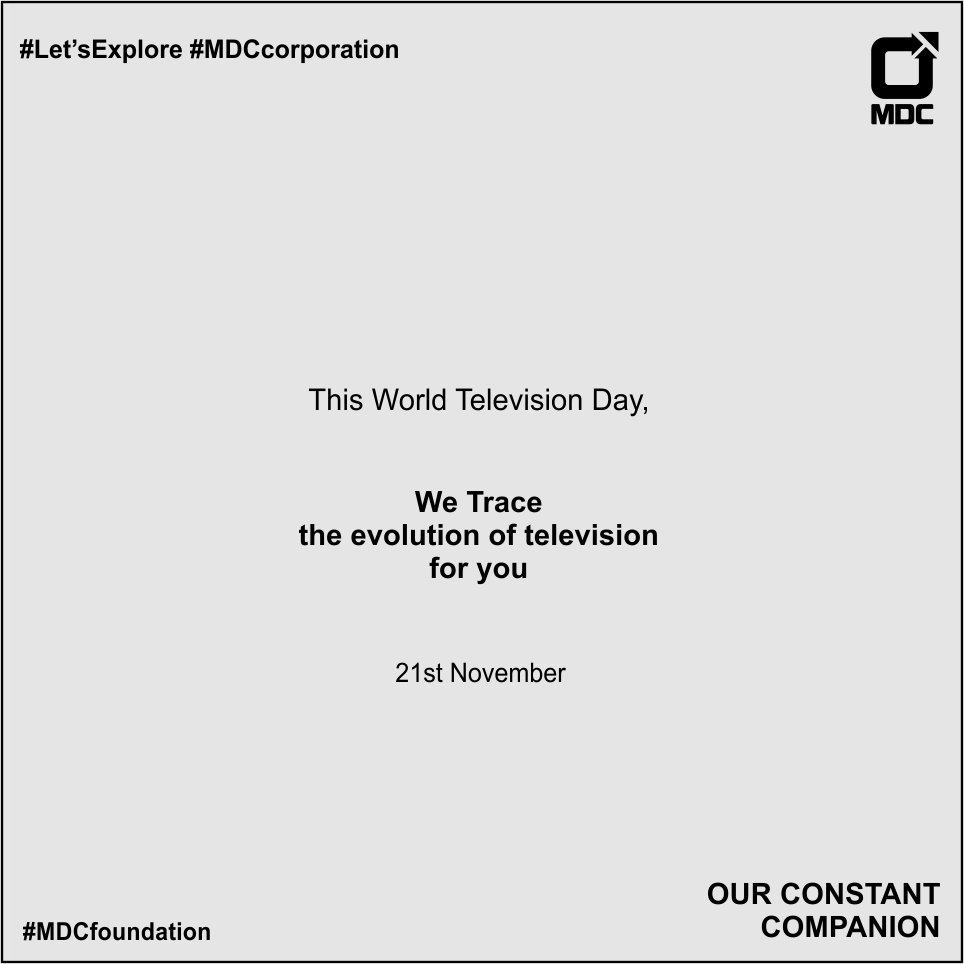 MDC_Concepts's tweet photo. The most influential idiot box📺

#WorldTelevisionDay is a Global observance &amp; not so much a celebration of a television, but rather the philosophy impact which it represents &amp; the impact it has on a Global extent…

#MDCCONCEPTS #MDC #MDCGroup #MDCFamily #Pune #TelevisionDay https://t.co/K0vb0QB6JC