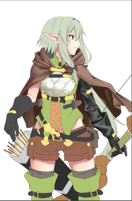 革手袋 けっこう難しいな ==
#ゴブリンスレイヤー  #ゴブスレ 
