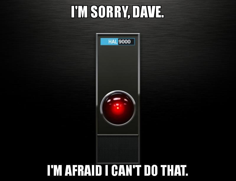 I think #Alexa is hitting-the-bottle* & deleting digital braincells or I’m losing my ability to speak coherently. 

Either way, #HAL9000 would be so disappointed & annoyed. 

#FirstWorldProblems
#IssuesWithAI
#MyNameIsNotDave 
#EnunciationFrustration 

*or downloading it.