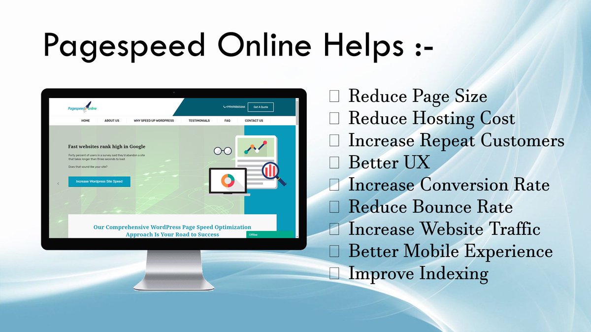 wp_pagespeed's tweet image. Are you a website owner?
Do you want to increase your #webpageloadtime?
Do you want to #improveconversionrate?
Visit at pagespeed.online/contact-pagesp… to #speedupsiteloadtime #Wordpressspeedonlineaustralia