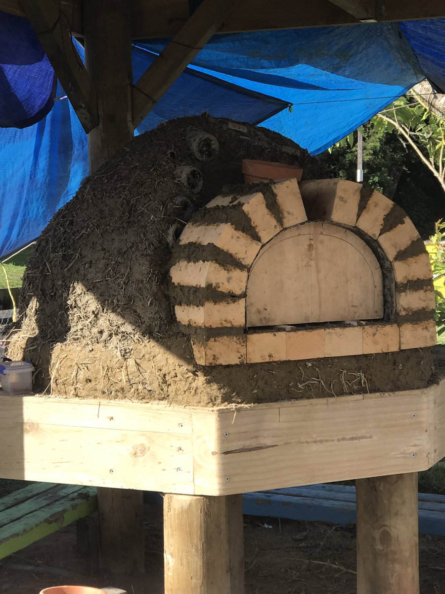 jojoestudiant's tweet photo. Kids building pizza oven withclay from our forest #Sustainability #kinokids https://t.co/yuZsMRcldl