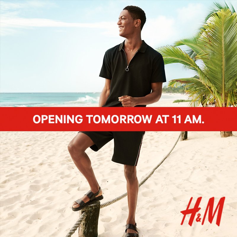 hmsouthafrica's tweet photo. It's only hours away! Are you excited? H&M The Pavilion opens tomorrow at 11 am! Be there early for special surprises and great entertainment with @Zolazeelovin! #HMPavilion https://t.co/X6oMM9z0JM