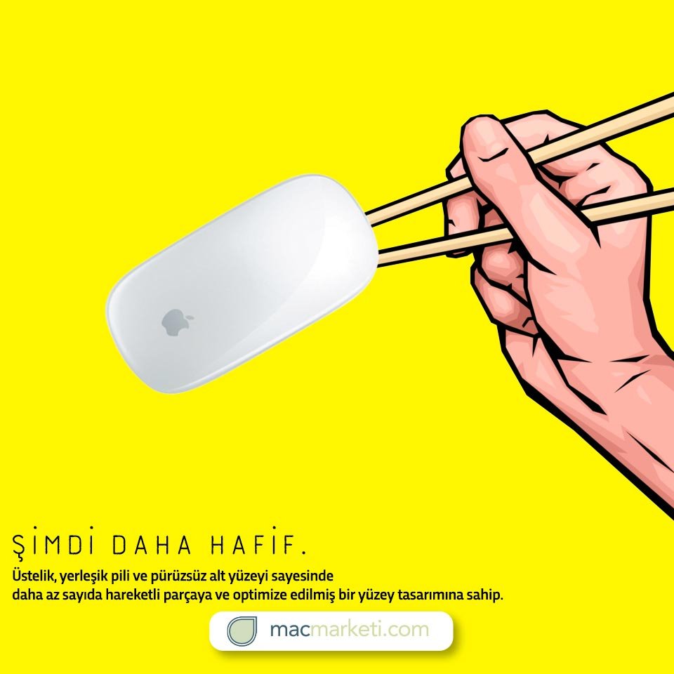 Yerleşik pili ve pürüzsüz alt yüzeyi ile eşsiz tasarım.

Magic Mouse 2

Rekabetçi fiyat...

macmarketi.com/magic-mouse-2.…

#apple #macmarketi