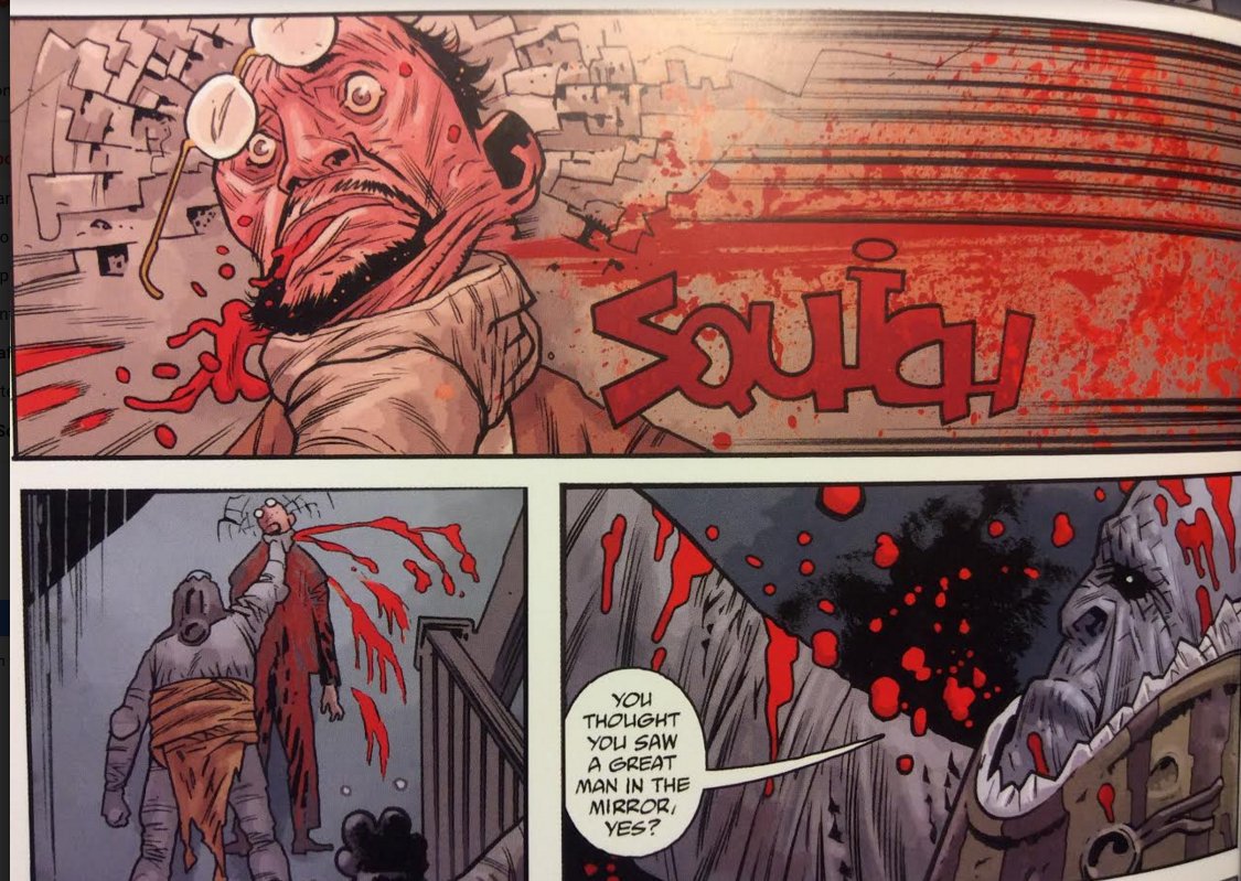 BPRD Hell on Earth vol.3 HC art dump continued. Love how some of those sound effects worked out. Gotta keep that in mind for future projects. 
