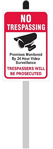 AngelaW93480252's tweet image. #securitysigns No Trespassing / Trespassers Will Be Prosecuted PVC Yard Sign (8″ Wide x 12″ Tall) on 36″ Long Aluminum Post Stake with a Black Finishing Cap dlvr.it/QrlC1m