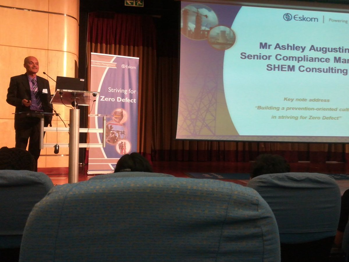 billysigudla's tweet photo. #ashleyaugustine presentation for building culture for #zerodeffects #qualityconference2018 #qualityconference #eskom @Eskom_SA https://t.co/9kOZApmQdH