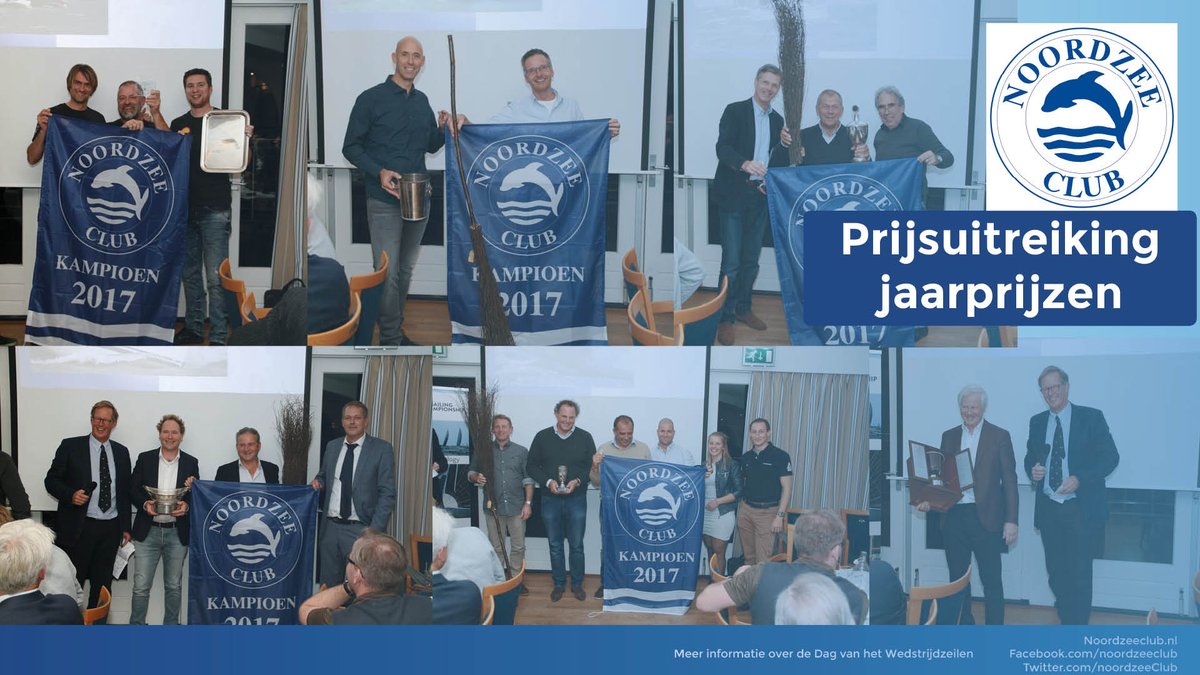 Zaterdagavond reiken we de jaarprijzen uit! Zorg dat je erbij bent, en geniet tevens van een heerlijk diner @Braassemermeer 
goo.gl/DTFzcP
#wedstrijdzeilen #noordzeeclub #prijsuitreiking