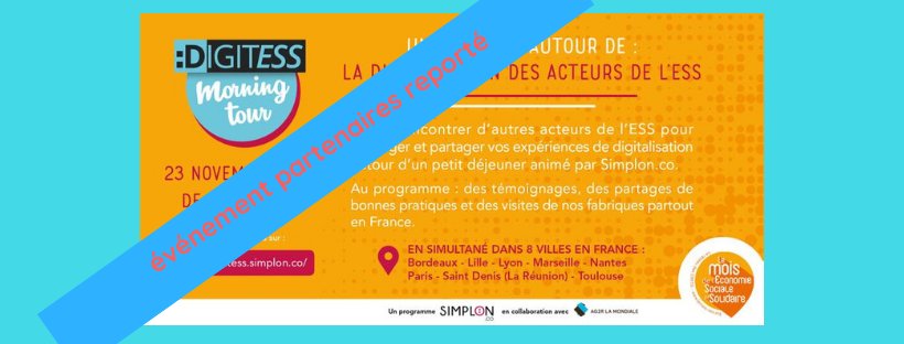 Simplon_Reunion's tweet image. ⚠️Au vu des perturbations sur le territoire Réunionnais, notre événement partenaires #DigitESS initialement prévu vendredi 23 novembre de 12h à 13h30 est reporté à une date ultérieure. Nous vous tenons informés dès que la nouvelle date sera fixée. Les équipes @Simplon_Reunion