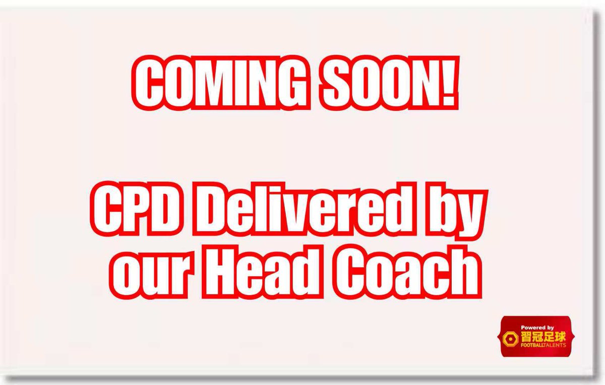 CoachingChina's tweet photo. Want to be a Student of the Game? Our next CPD is delivered by our experienced UEFA A Licence Head Coach⚽️ @IrishSoccerNet @FootballGrf @EdgeOfPlay @InclusionFooty1 @CRobCoaching https://t.co/HLM9QNYyx3
