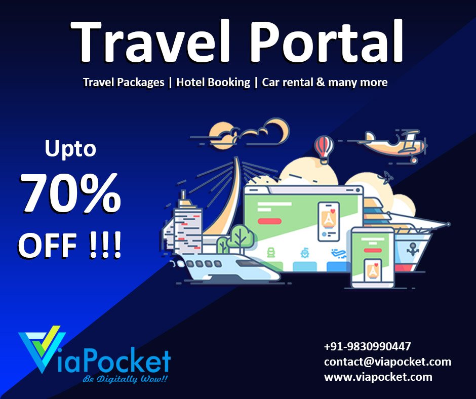 hieminddigital's tweet image. 🎉Winter OFFER ! Special discount on Travel Portal @ Upto 70% OFF !!!
@ViaPocket : +91-9830990447 | viapocket.com
#travelPortal #apisupport #hotelbooking #transportationbooking #flighbooking #trainBooking #cutomisedtravelportal #customisedtravelwebsite #wednesdaywisdom