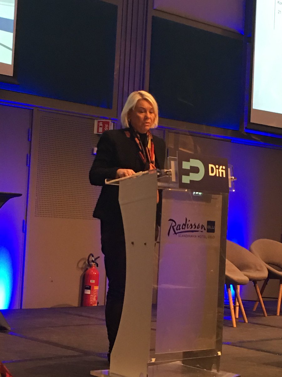 Monica Mæland på Difis #forvaltningskonferansen