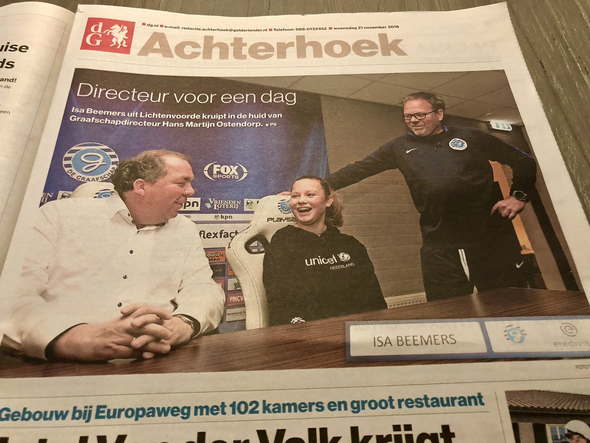 DeGraafschap's tweet photo. Prima aandacht voor #WorldChildrenDay bij De Superboeren π
#alseenbaas https://t.co/6IAB5cthfS