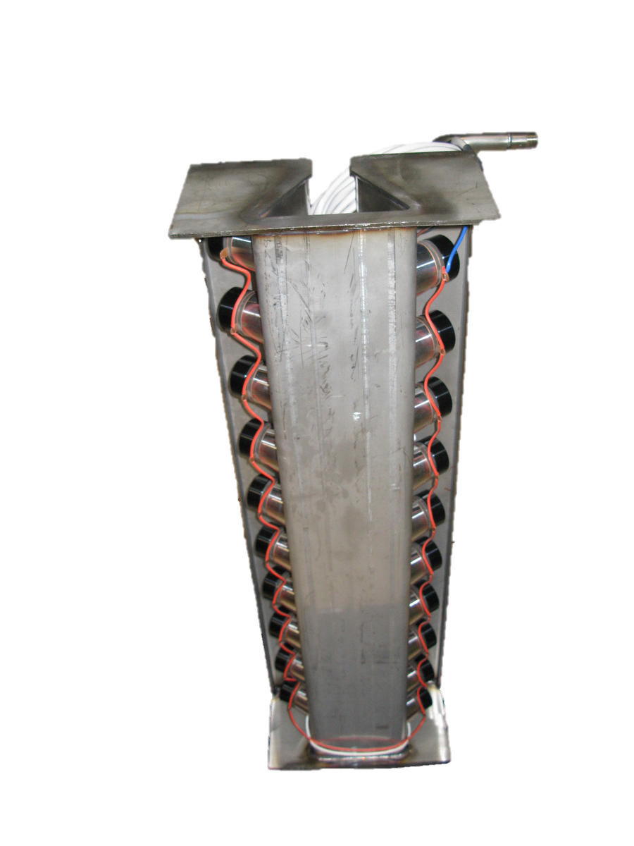Surfatsa's tweet photo. Mediante un emisor de Ultrasonidos envolvente y un generador TITAKO es posible el lavado en continuo. Por la proximidad del transductor al alambre se obtiene una alta relación w/litro que permite el avance a gran velocidad.
#Ultrasonido #Desengrase #Surfat https://t.co/EL4aT8kvRw