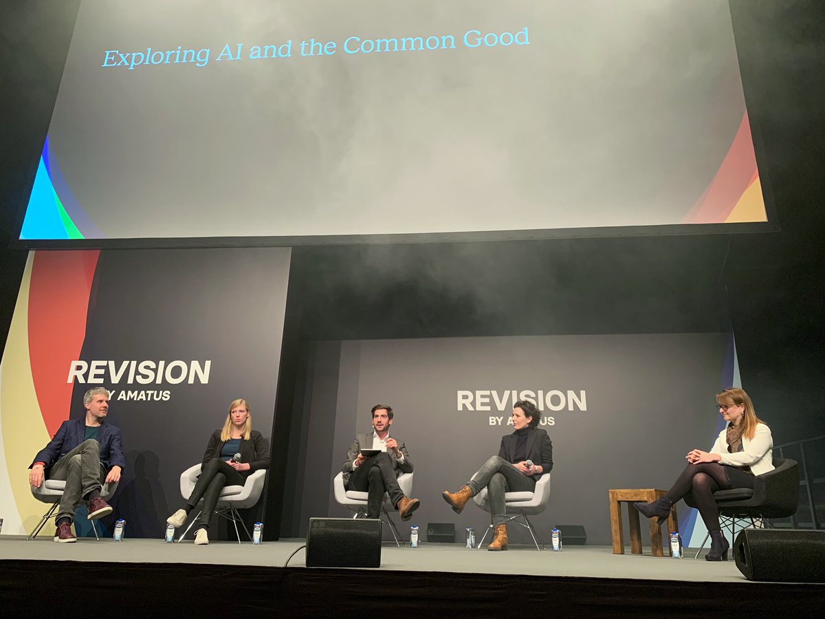 A perspective that resonated from the “Exploring AI &amp; the Common Good” panel at #REVISION18: <a href="/tinaegolf/">Tina Egolf</a> highlighted the importance of Europe staying involved in shaping Artificial Intelligence. “If it can be done, someone will do it. And then you’re either part of it or shut out”