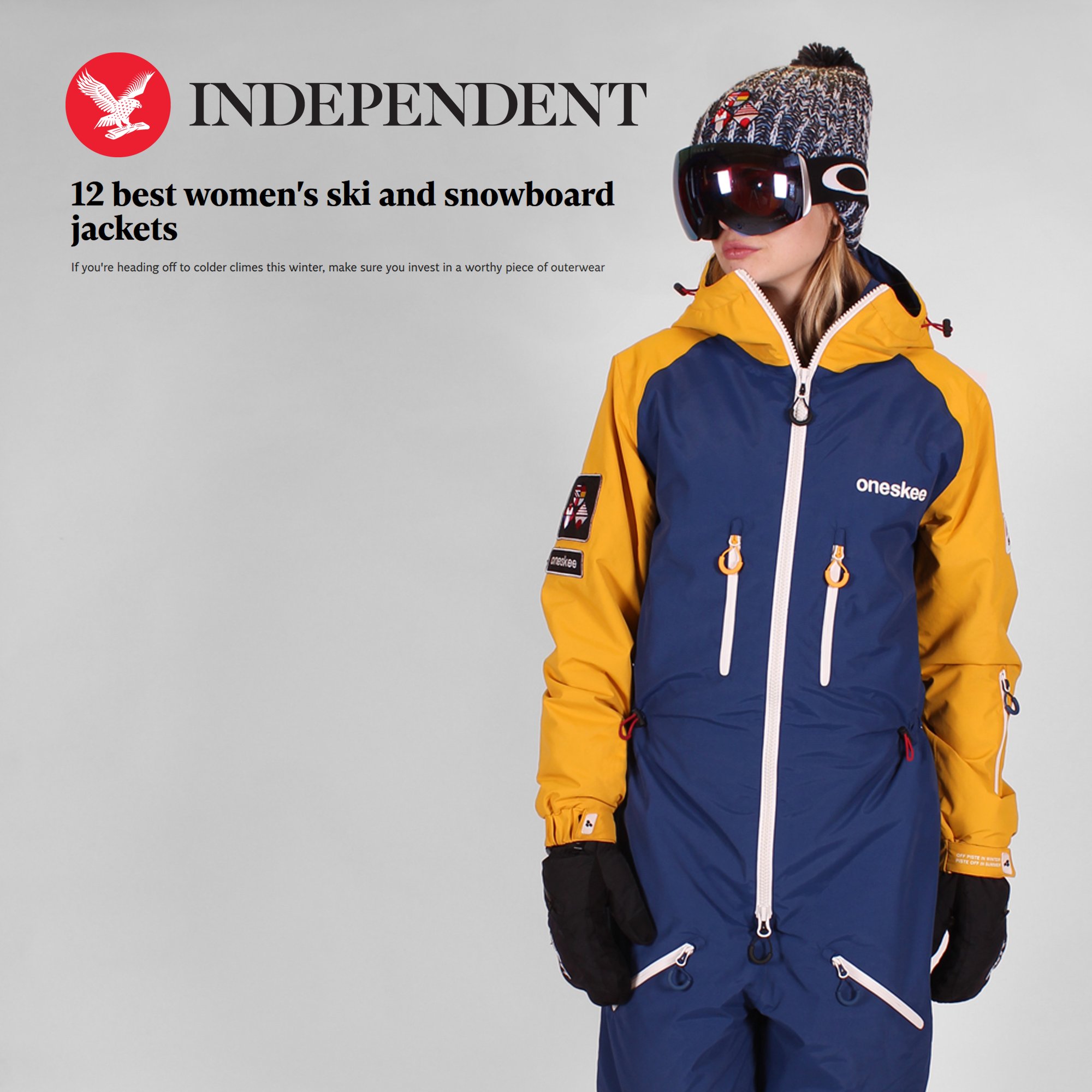 Oneskee on X: For the second year running Oneskee has been included in the  @Independent guide to the best women's ski jackets of 2018. 😎🎿⛷️ Get  yours with 10% off (while stocks