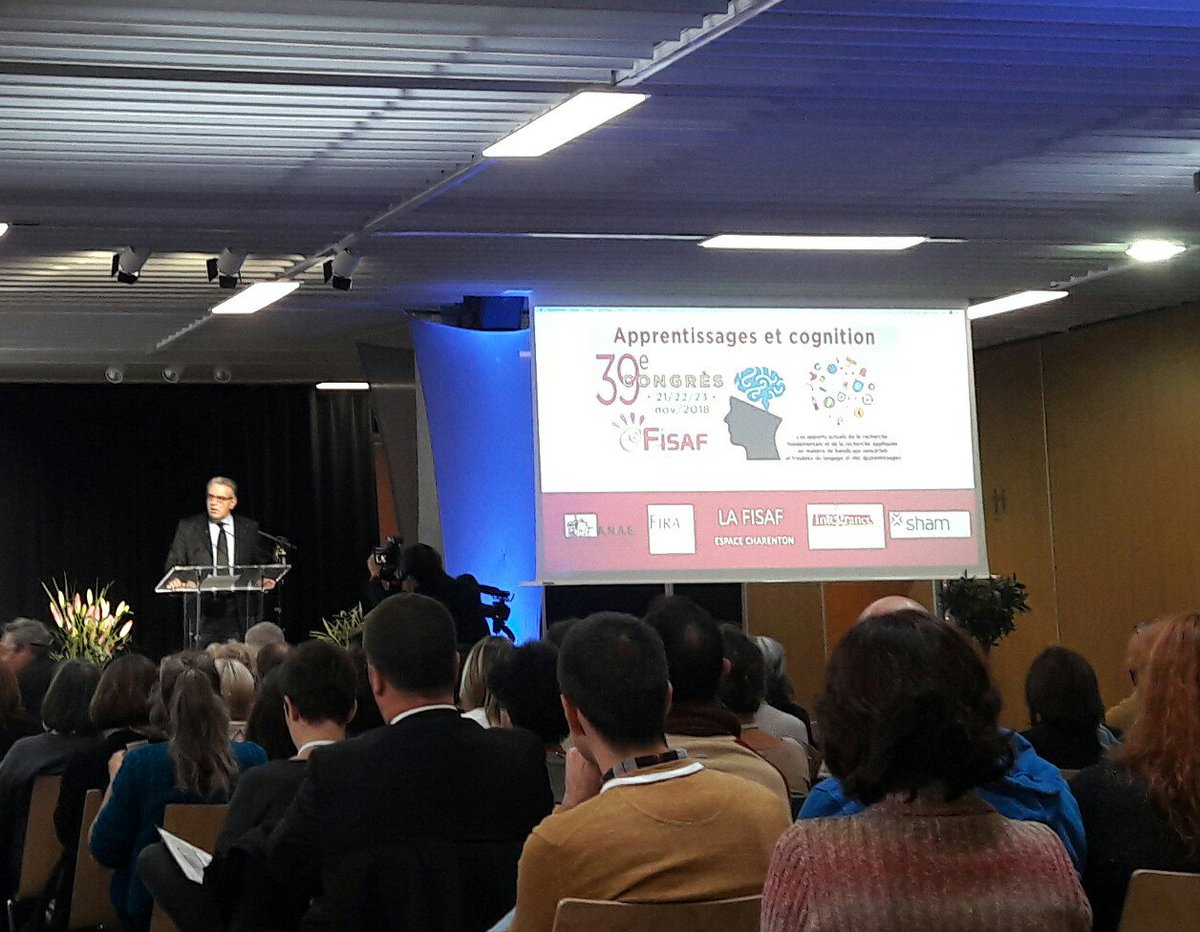 IRSAM_asso's tweet photo. Lancement du 39e congrès @AssoFisaf Apprentissages et cognition par le Président  @PhilippeCalmette. De nombreux professionnels IRSAM présents. #Fisaf #neurosciences #handicapsensoriel #espacecharenton https://t.co/vRKWuKCJmz