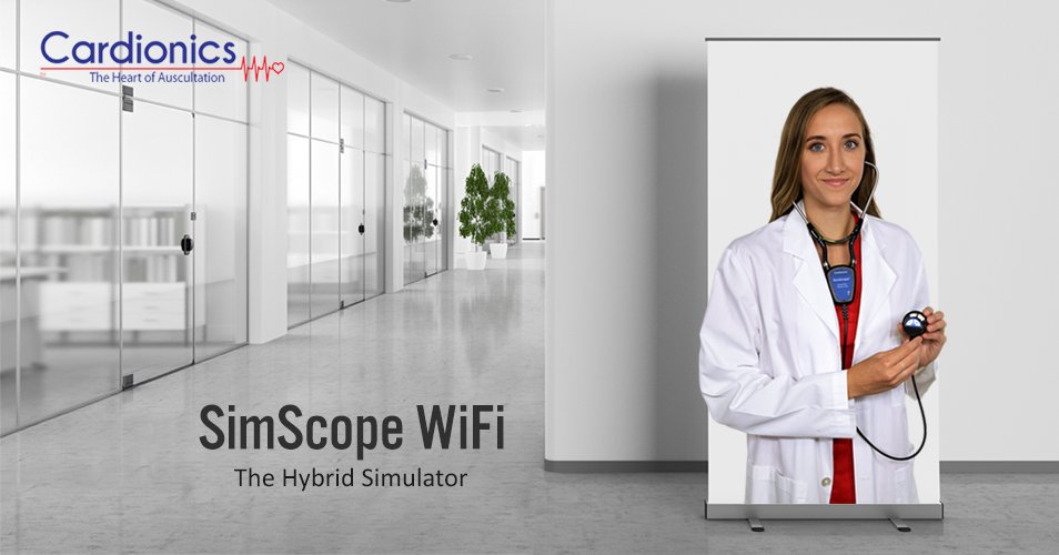Cardionics_usa's tweet image. The SimScope WiFi Hybrid Simulator™, for real-time standardized patient interaction and assessment. Your auscultation solution for real-time seamless standardized patient interaction and assessment. 

#simscope #simulator #simulationeducation #auscultation #usa #cardionics