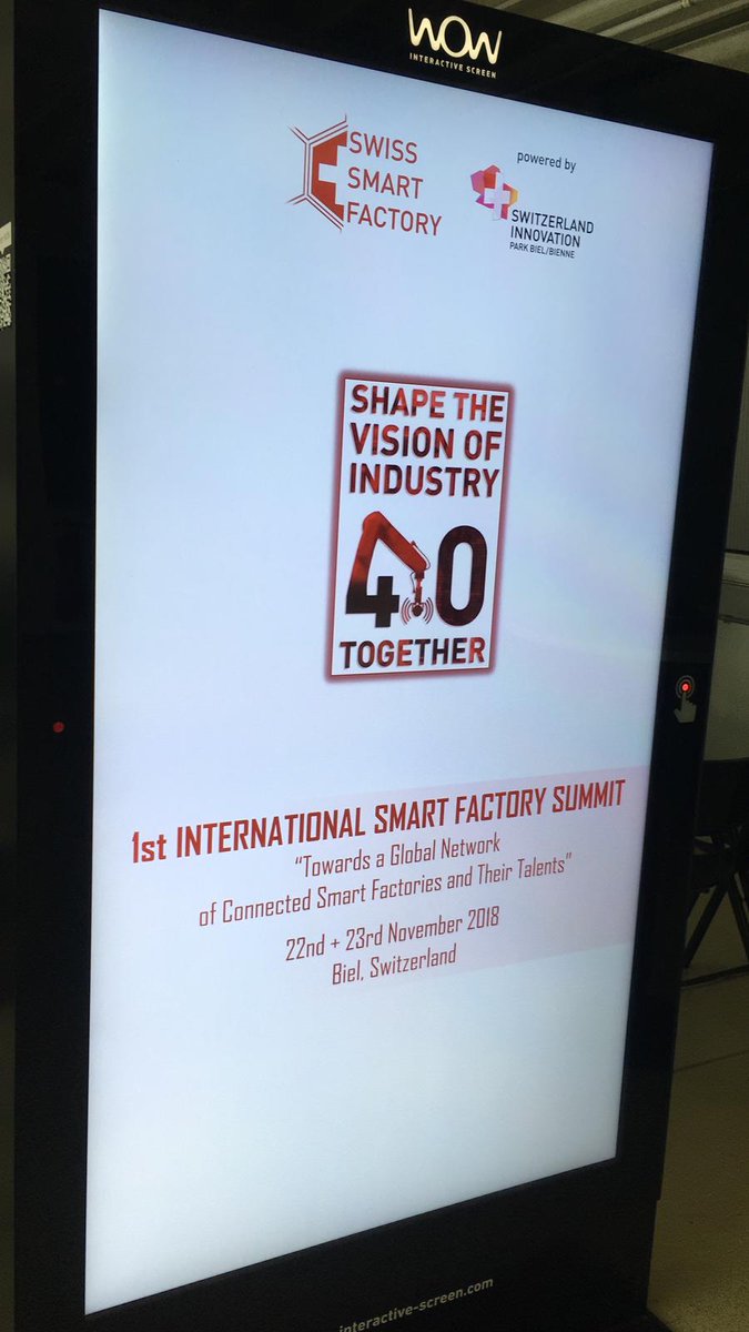 SIP_BielBienne's tweet photo. We are ready for our first International Smart Factory Summit at #SwissSmartFactory in #Biel Switzerland. #ISFS18 #DigitalTransformation - Shaping the Vision of #Industry40 together with partners from all over the world at #SSF powered by #SIPBB https://t.co/foB2BdVRab