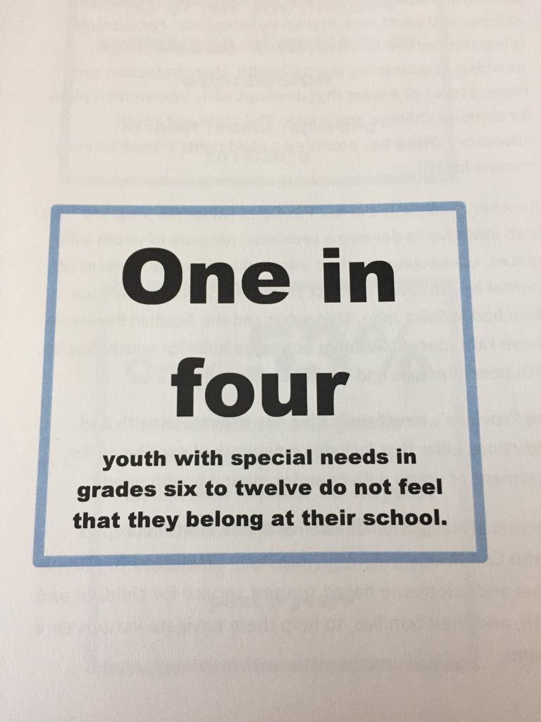 kristiKP1's tweet image. #nbdata @nbacl The State of the Child 2018 Report show that 1 out of 4 grades 6-12 students do not feel like they #belong at their school. This most certainly impacts their involvement in #extracurricular activities. We can do better, NB!