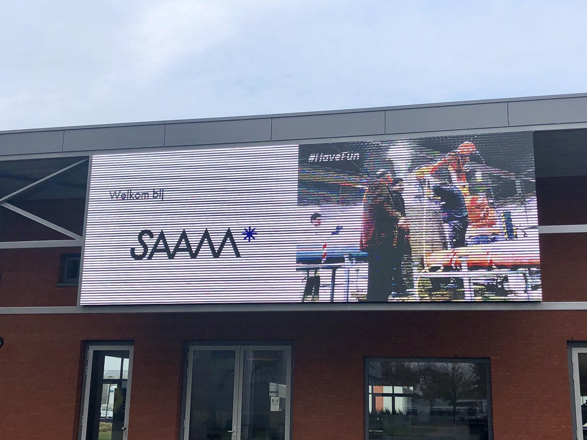 Beter dan zo’n heel klein bord😜. Jippie o jee we zijn welkom! @SAAMscholen