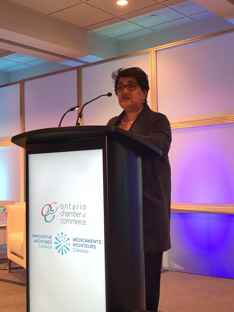 roccorossiTO's tweet photo. Regulations are priorities number 1,2,3 and 4. If we don’t streamline and make regulatory regime more agile then growing the sector is impossible. — Karimah Es Sabar #HBEST @innovativemeds @OntarioCofC https://t.co/3lfYrk9aNl