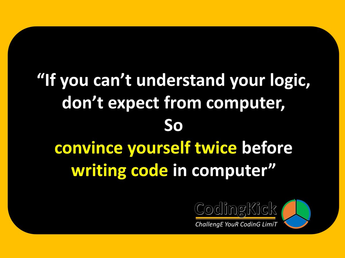 CodingKick's tweet image. #CodingKick #CodeLover #Programmer