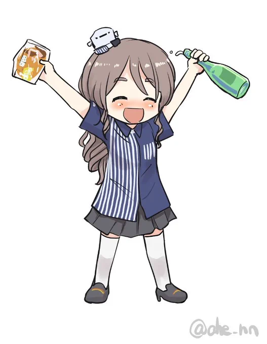 カレーパンをつまみにお酒を飲むローソンポーラ 
