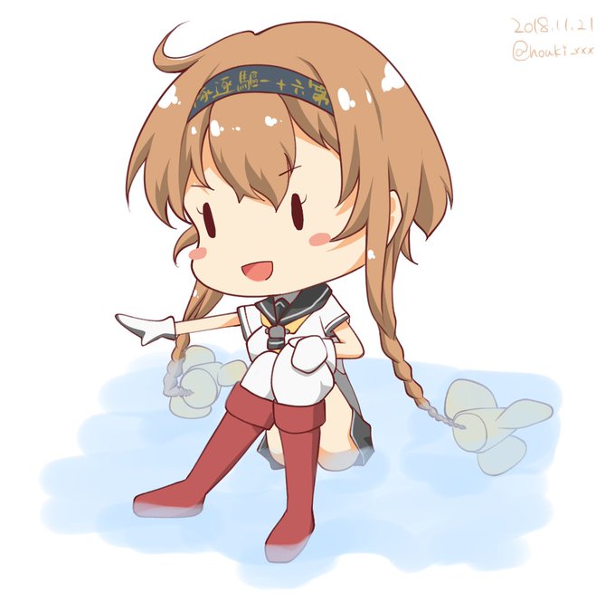 照月の進水
#艦これ版深夜の真剣お絵描き60分一本勝負
#艦これ版真剣お絵描き60分一本勝負_20181121 