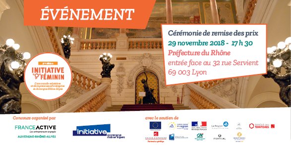 InitiativeOF's tweet photo. Rendez-vous le 29 novembre pour la cérémonie de remise des prix du concours Initiative "♀" féminin. Inscrivez-vous ici https://t.co/J4bw7TzhLW #IOF2018 https://t.co/zIA3RxdSGf