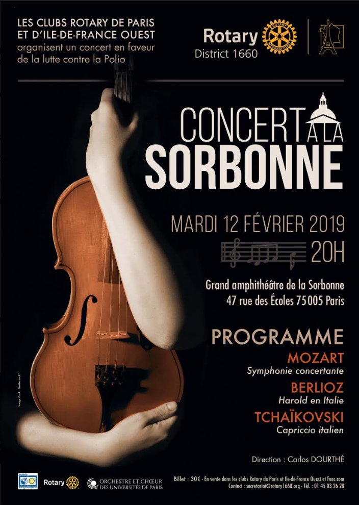 noirtin's tweet photo. Comme chaque année, le @Rotaryfr organise un concert de musique classique dans le Grand amphithéâtre de la Sorbonne.
Il se déroulera le 12 février 2019 à 20 h
Les bénéfices vont à la lutte contre la Polio et aux œuvres de l'université de Paris 
https://t.co/TvmV36DG8Q https://t.co/I5ZWwwIiys