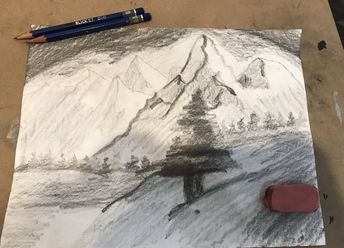 GrayWeis's tweet photo. Arrived early to work yesterday after two weeks away so I could get a quick warm up sketch in. Safe to say it’s a sketch✍��� #draw https://t.co/mk7th7j5qe