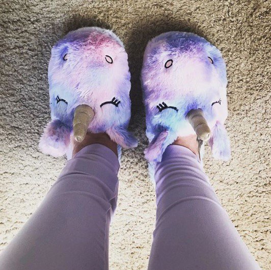 someone who'd love our unicorn slippers 