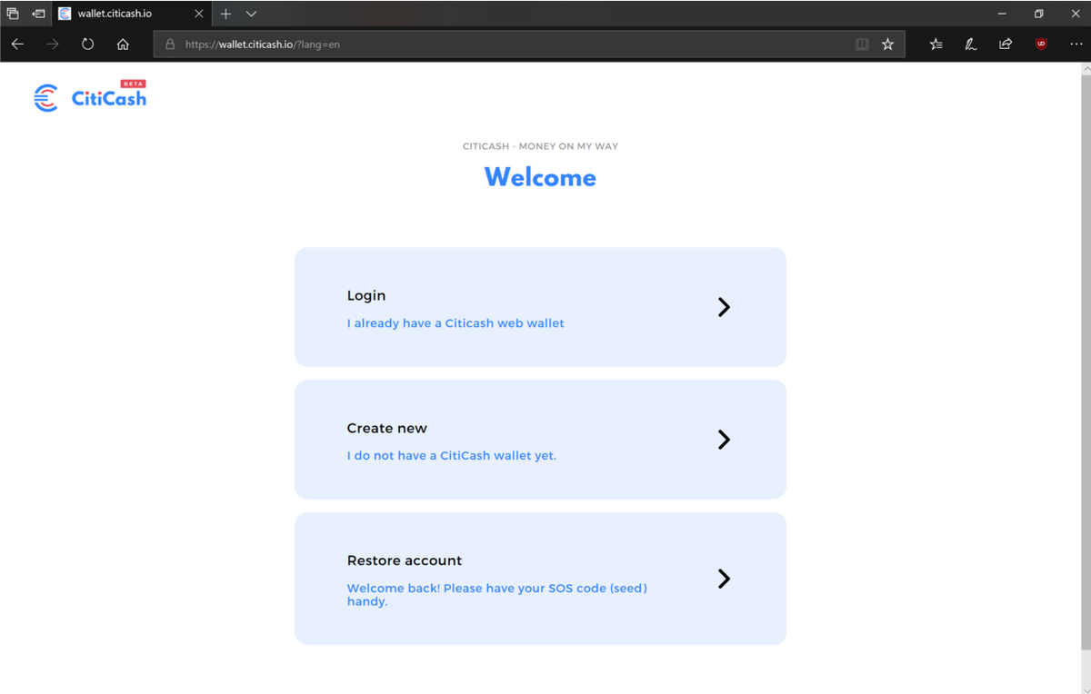 We are very excited about the release of our web wallet. We'd like to invite you to participate in the final testing.
To the first 20, who share the info about the upcoming wallet release on soc. media and send us an mail to contact@citicash.io-we will send the invitation to!