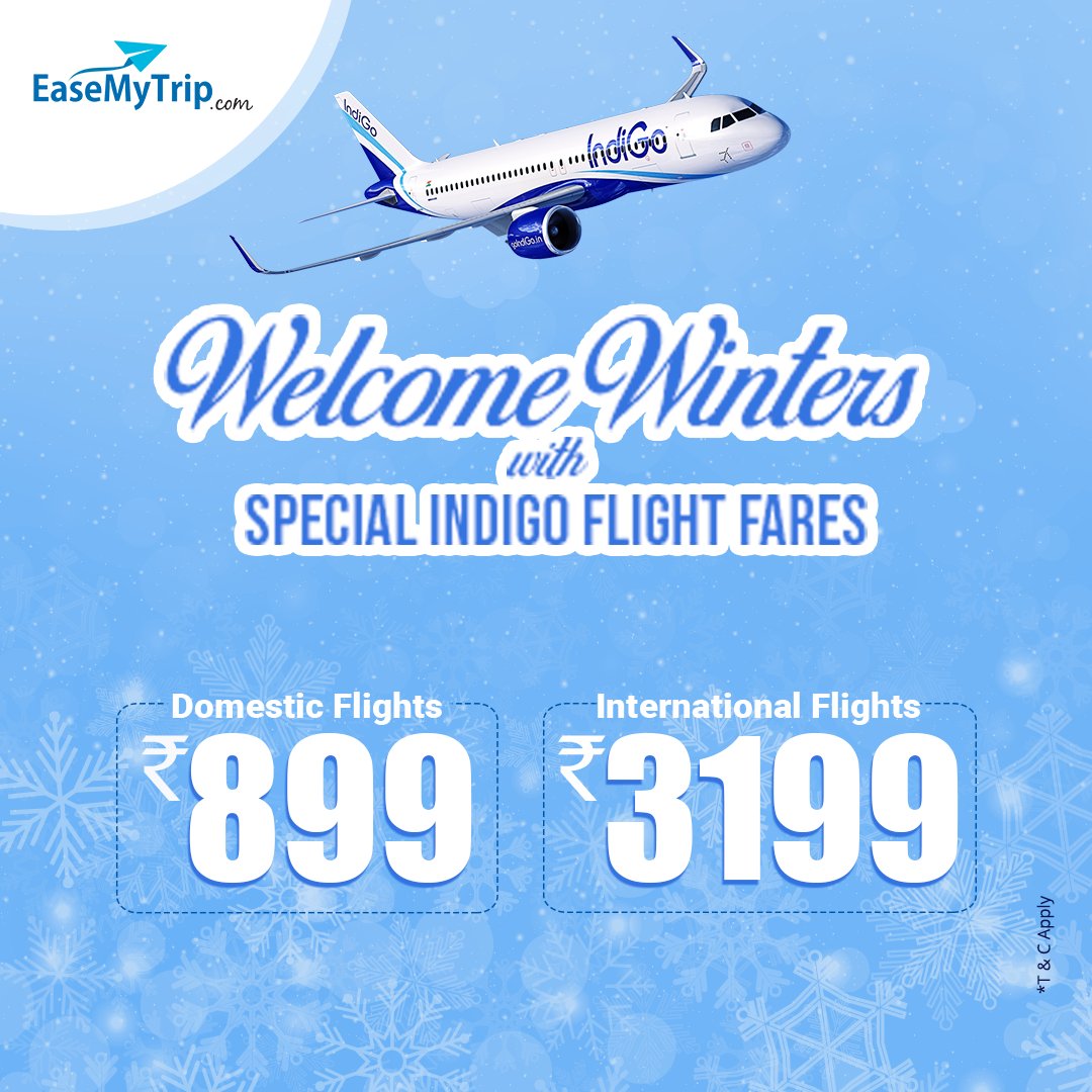 on Twitter Winters with IndiGo Special Fares